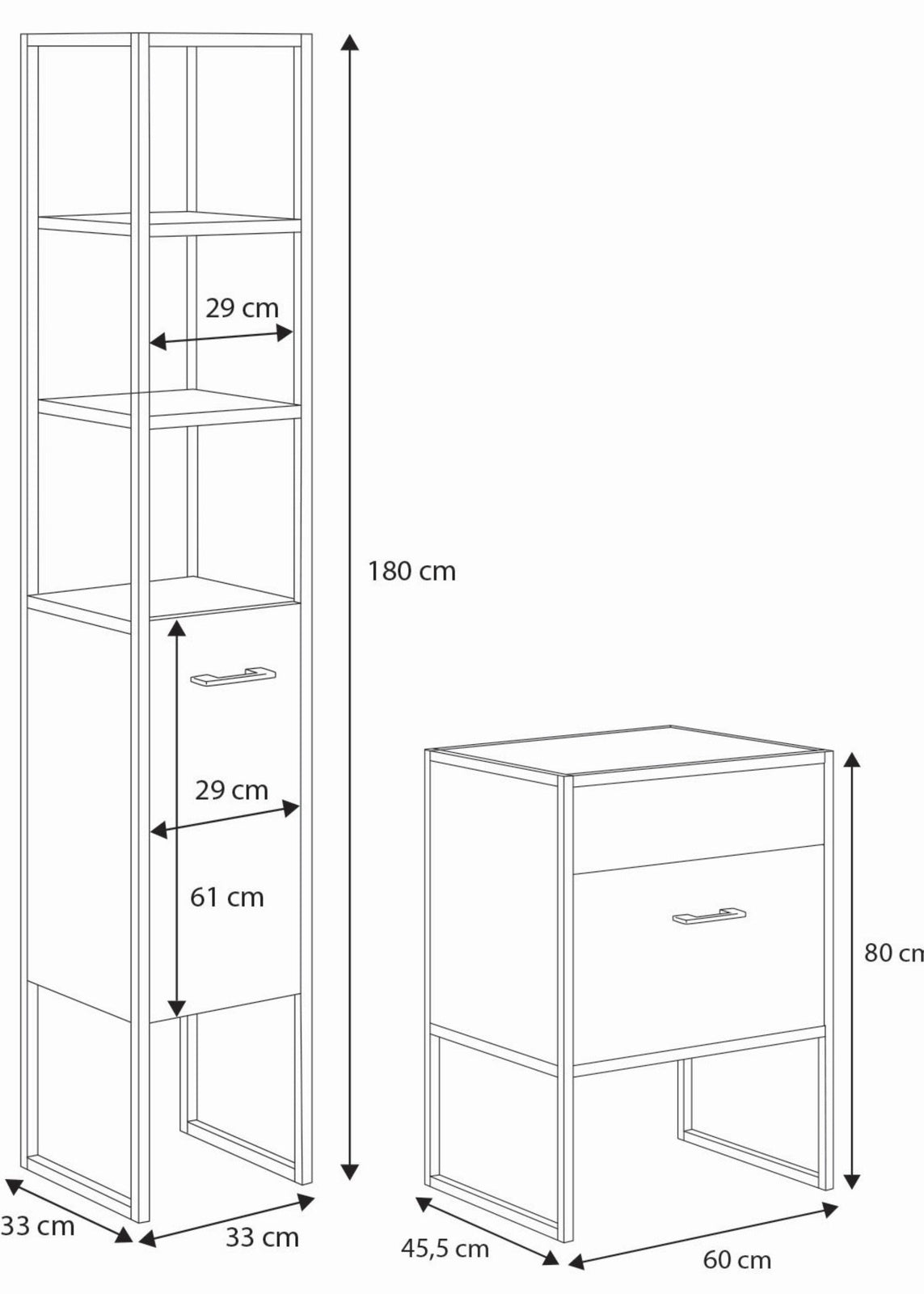 Set di mobili da bagno AURA