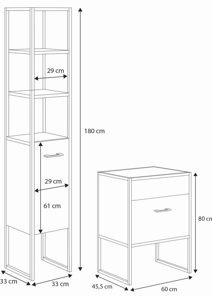Set di mobili da bagno AURA