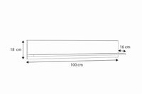 Mensola bianca 100 cm - bianco