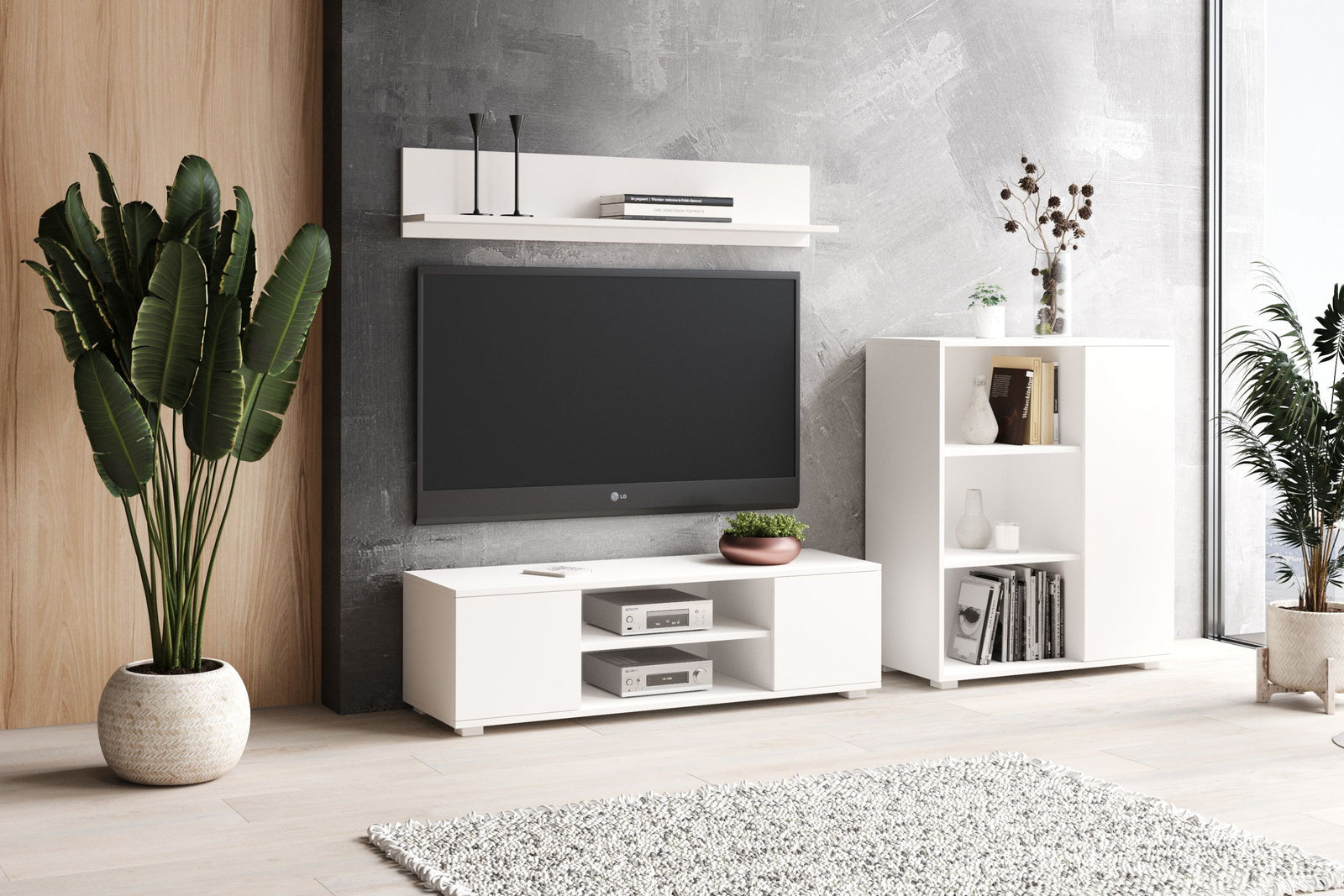Mensola bianca 100 cm - bianco