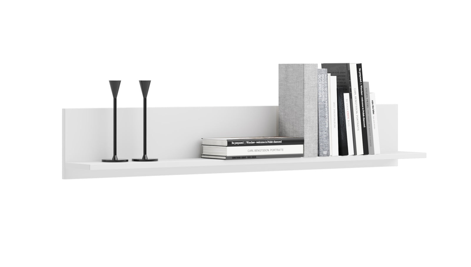 Mensola bianca 100 cm - bianco
