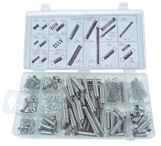 SET DI MOLLE UNIVERSALI CON SCATOLA 200 PEZZI BEAST