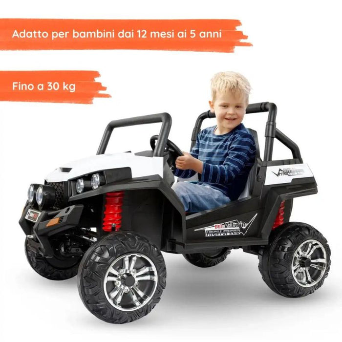 Auto Elettrica per Bambini 4x4 Polar 24V -Bianco