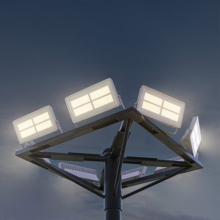 Proiettore LED da esterno Polaris 150W CCT IP65 120° - 3000K/4000K/5000K - Bianco opaco Beneito & Faure