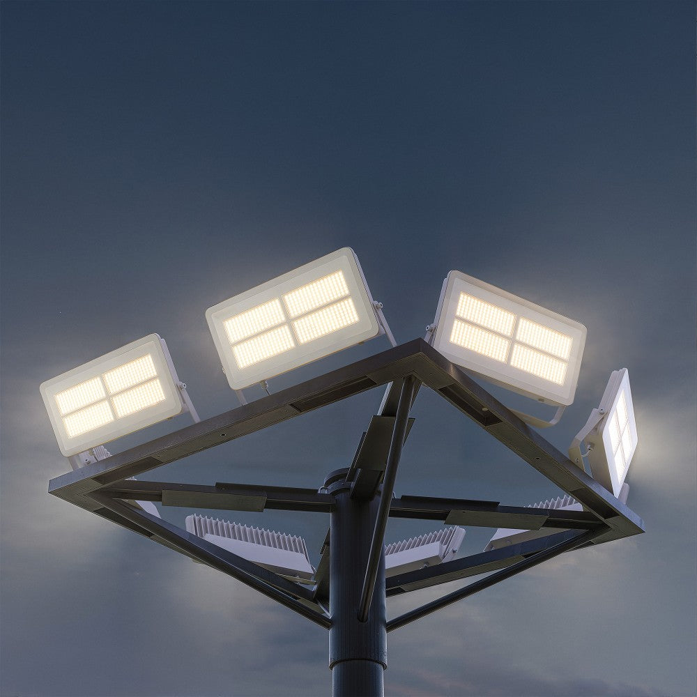 Proiettore LED da esterno Polaris 200W CCT IP65 120° - 3000K/4000K/5000K - Bianco opaco Beneito & Faure