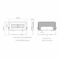 Proiettore LED da esterno Polaris 150W CCT IP65 120° - 3000K/4000K/5000K - Bianco opaco Beneito & Faure
