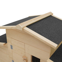 IDMarket - Pollaio con cassetta nido in legno per 2-3 polli COMFORT