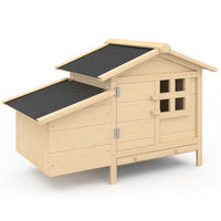 IDMarket - Pollaio su palafitte con cassetta nido in legno per 2-3 polli