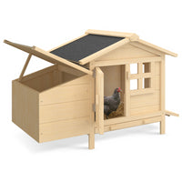 IDMarket - Pollaio su palafitte con cassetta nido in legno per 2-3 polli