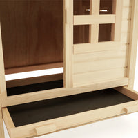 IDMarket - Pollaio su palafitte con cassetta nido in legno per 2-3 polli