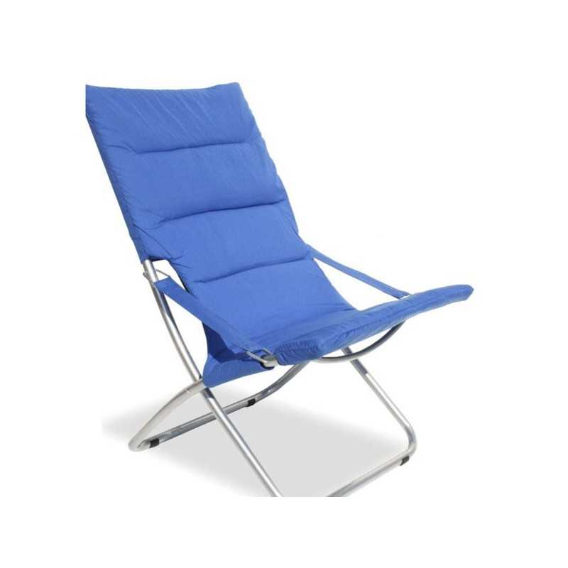 Poltrona Acciaio Canapone Blu Vette 04906