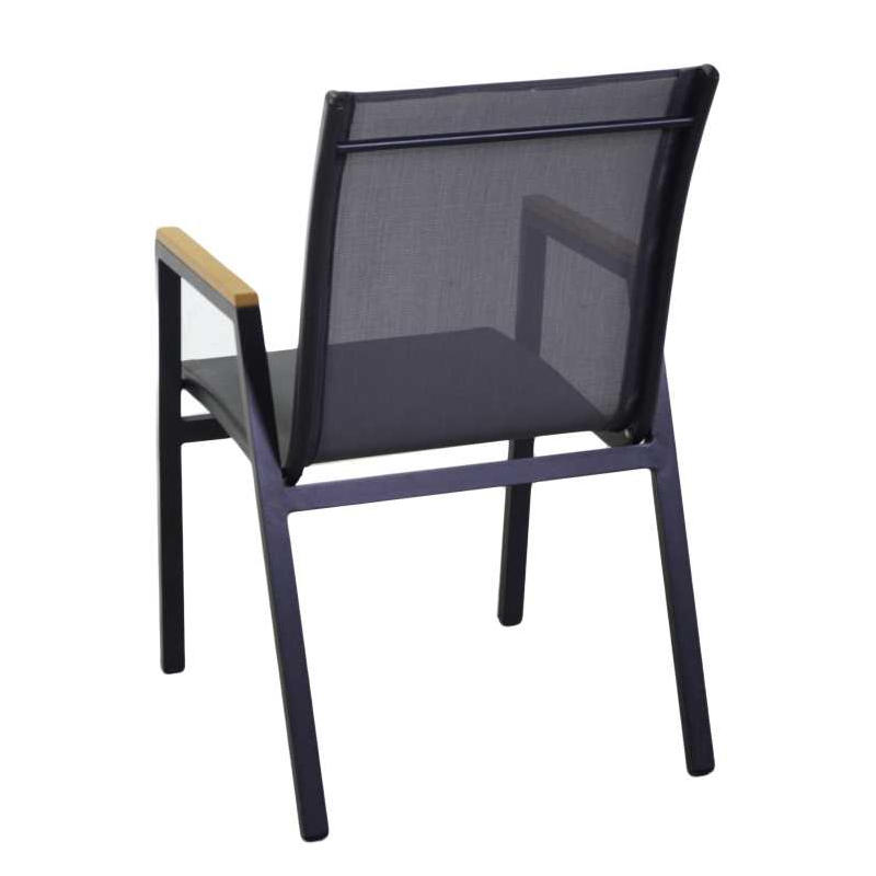 Poltrona alluminio Idaho Plus antracitecm53x65h43/62/87