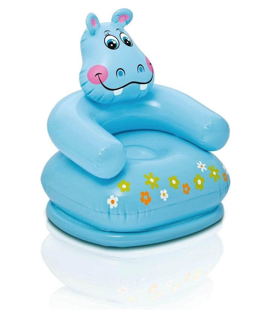 Poltrona Animali Felici Gonfiabile 65x64x74cm Per Bambini Modelli Assortiti 68556         