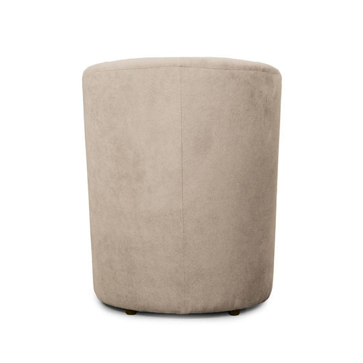 Poltrona con pouf estraibile Djerba tessuto colore Crema
