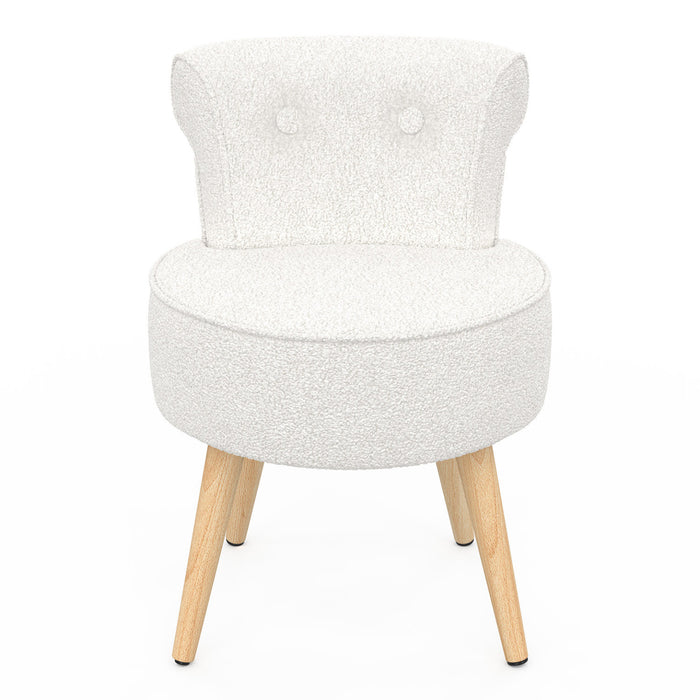 IDMarket - Poltrona CRAPAUD in spugna bianca