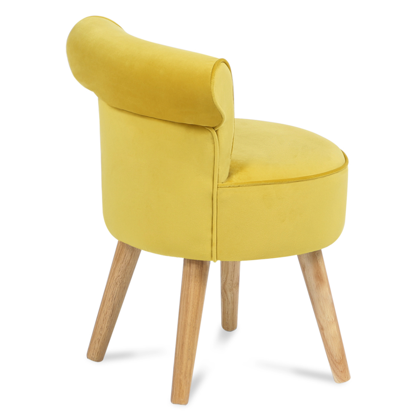 IDMarket - Poltrona CRAPAUD in velluto giallo