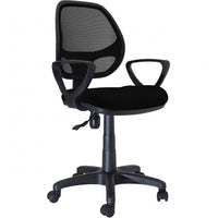 C POLTRONA DIREZIONALE FORATA NEW MANAGER NERO