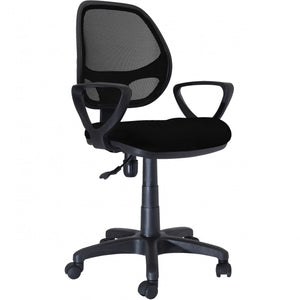 C POLTRONA DIREZIONALE FORATA NEW MANAGER NERO