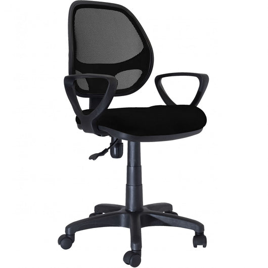 C POLTRONA DIREZIONALE FORATA NEW MANAGER NERO