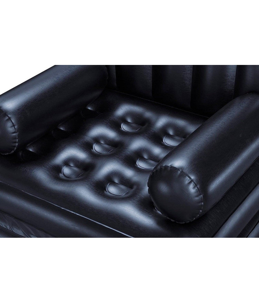 Poltrona Divano Gonfiabile 4in1 Multi-max 191x97x64cm Pieghevole Floccata 75114         