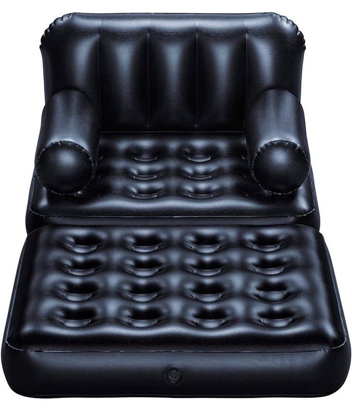 Poltrona Divano Gonfiabile 4in1 Multi-max 191x97x64cm Pieghevole Floccata 75114         