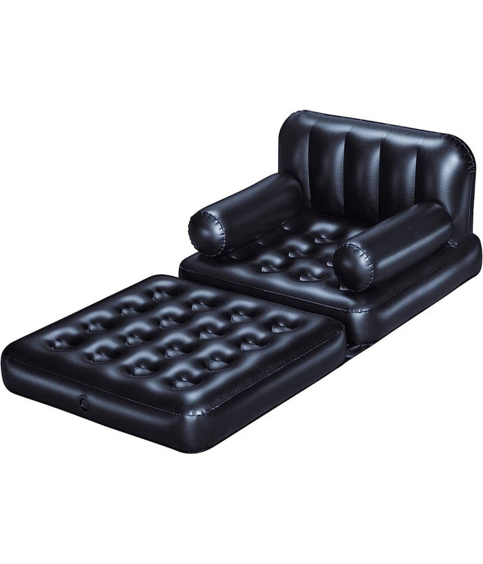 Poltrona Divano Gonfiabile 4in1 Multi-max 191x97x64cm Pieghevole Floccata 75114         