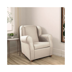 Poltrona Ebro eco nabuk colore nature