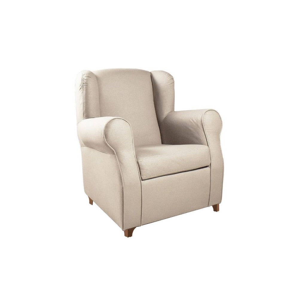 Poltrona Ebro eco nabuk colore nature