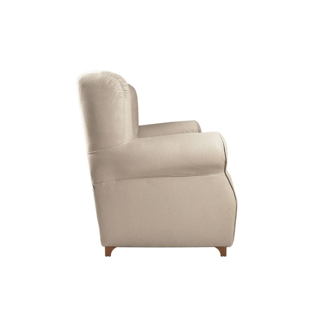 Poltrona Ebro eco nabuk colore nature