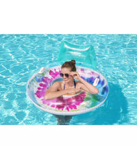 Trade Shop - Poltrona Fashion 118cm Colori Pastello Con Maniglie Portabicchiere Piscina 43637 -