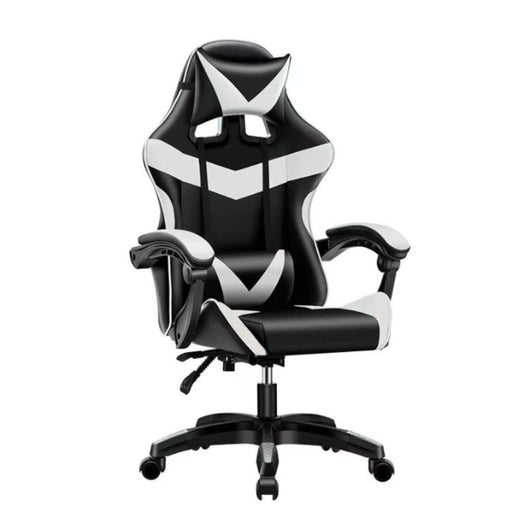 Poltrona Gaming colore nero bianco PVC – Comfort e Design