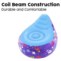 Trade Shop - Poltrona Gonfiabile Astro Glow Luce Led Design Astronauti Spazio 72x72x64 Cm 75122 -