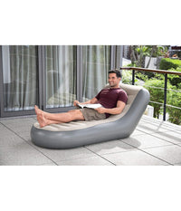 Poltrona Gonfiabile Chaise Sport Lounger 165x84x79 Cm Superficie Floccata 75064         