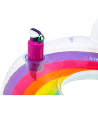 Trade Shop - Poltrona Gonfiabile Con Schienale Portabicchiere Fashion Rainbow Dream 107cm 43647 -