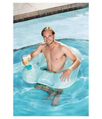 Poltrona Gonfiabile Flip-pillow Lounge 102x94cm Con Portabicchiere Piscina 43097         