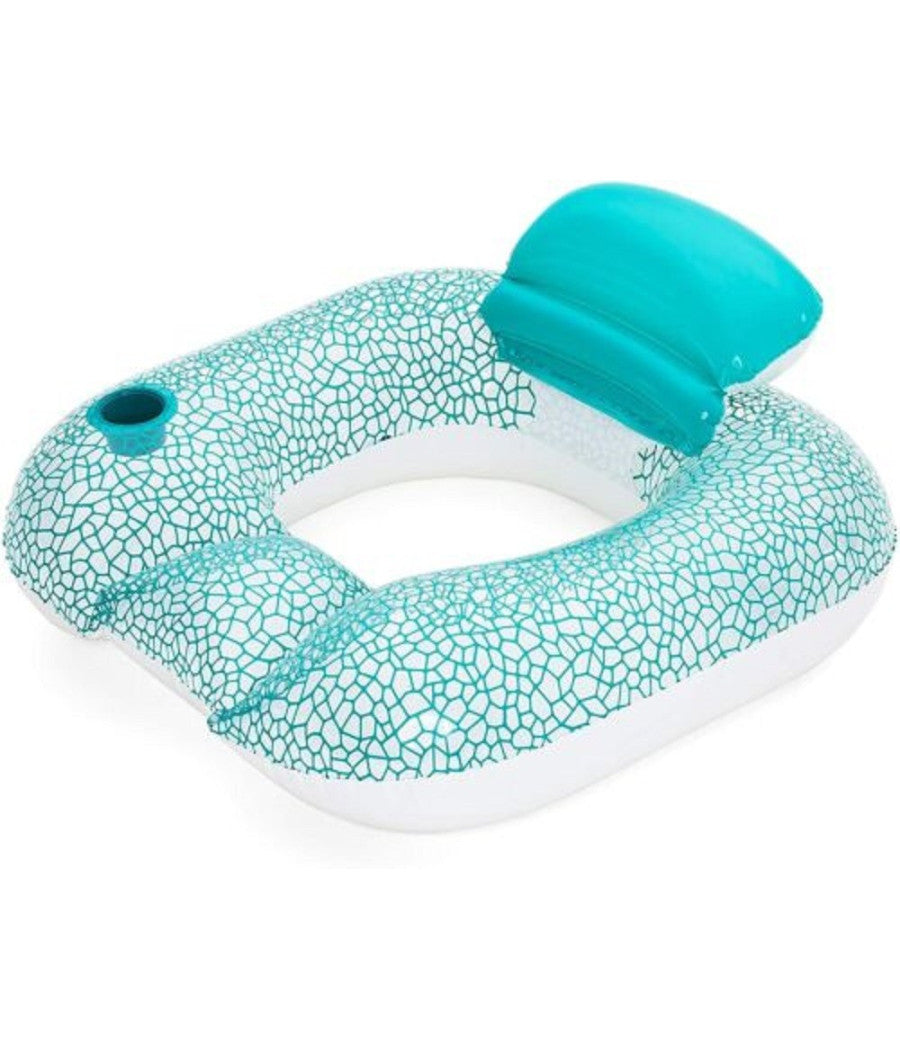 Poltrona Gonfiabile Flip-pillow Lounge 102x94cm Con Portabicchiere Piscina 43097         