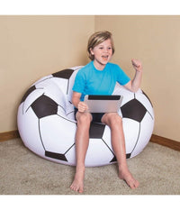 Poltrona Gonfiabile Pallone Da Calcio Poltroncina Soccer 114x112x66cm Sedia 75010         