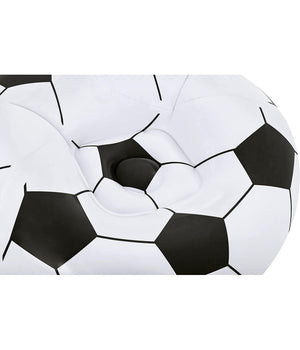 Poltrona Gonfiabile Pallone Da Calcio Poltroncina Soccer 114x112x66cm Sedia 75010         