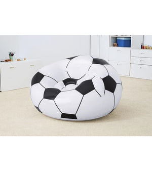 Poltrona Gonfiabile Pallone Da Calcio Poltroncina Soccer 114x112x66cm Sedia 75010         