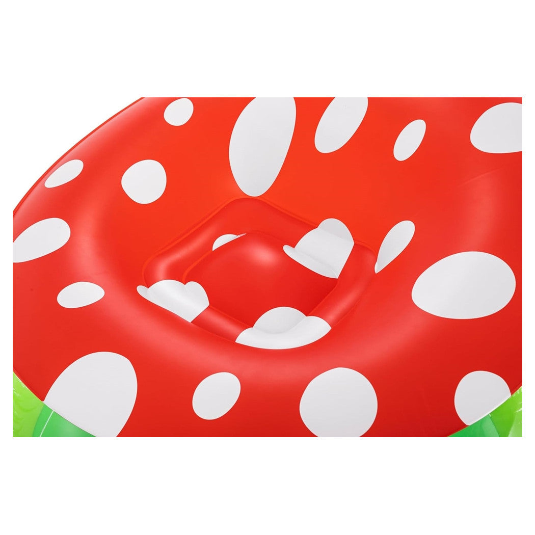 Trade Shop - Poltrona Gonfiabile Per Bambini Mighty Mushroom Design Fungo Con Erba 112x112x66cm 75123 -