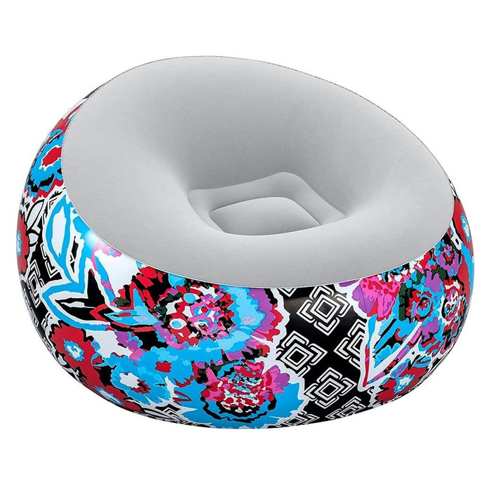 Trade Shop - Poltrona Gonfiabile Puffo Inflate-a-chair 112x112x66cm Floreale Street Art 75111 -