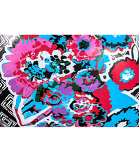 Trade Shop - Poltrona Gonfiabile Puffo Inflate-a-chair 112x112x66cm Floreale Street Art 75111 -