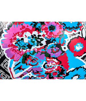 Trade Shop - Poltrona Gonfiabile Puffo Inflate-a-chair 112x112x66cm Floreale Street Art 75111 -