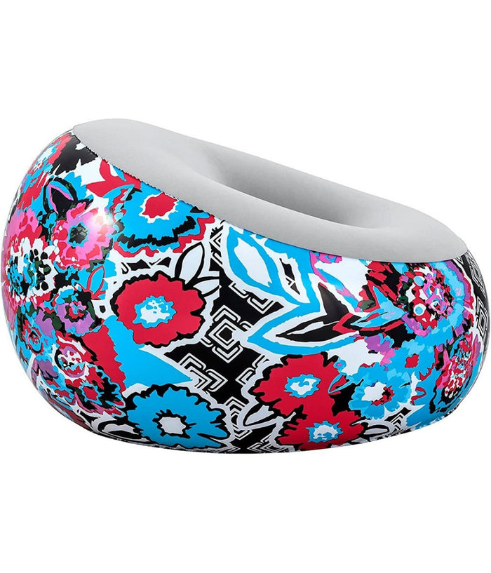 Trade Shop - Poltrona Gonfiabile Puffo Inflate-a-chair 112x112x66cm Floreale Street Art 75111 -