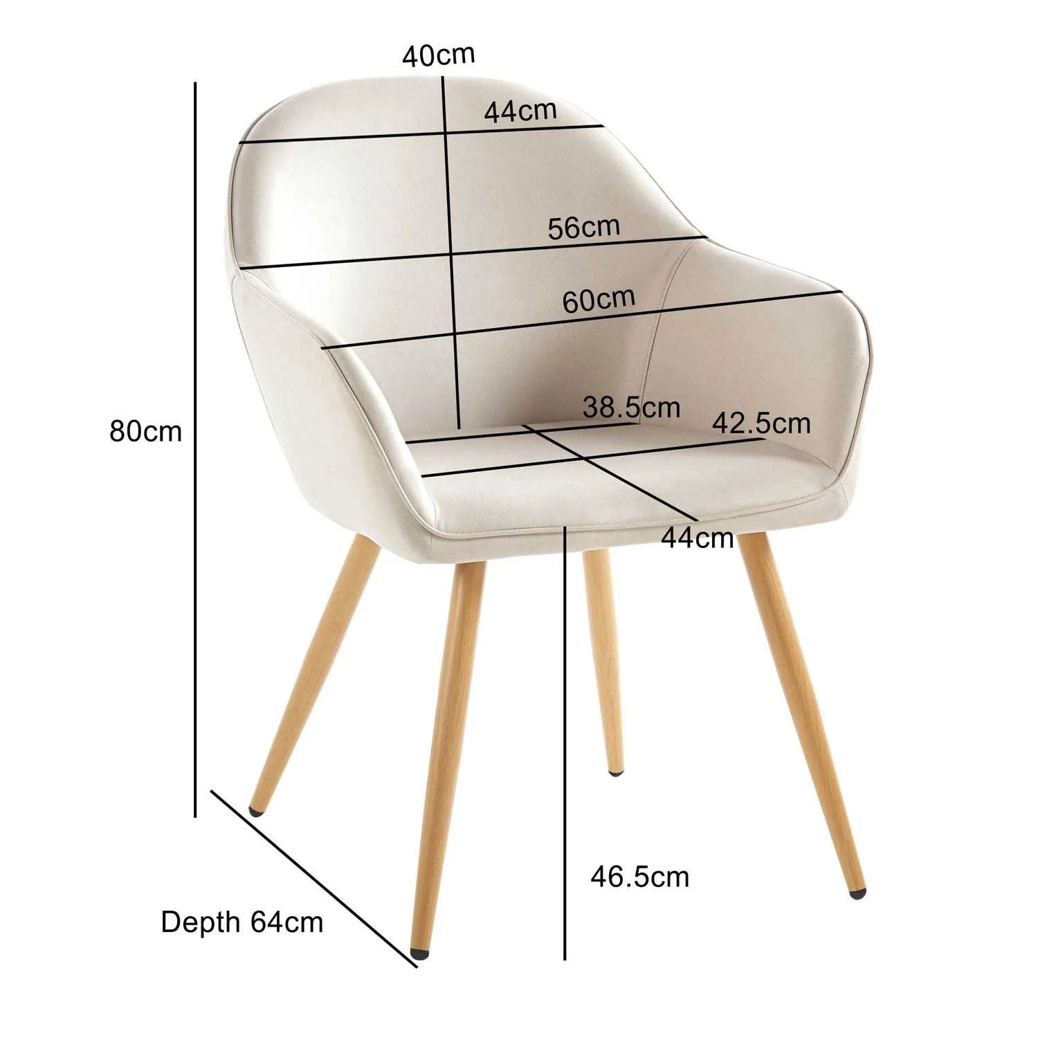 LÚZETE - POLTRONA GRAYSON TESSUTO SABBIA