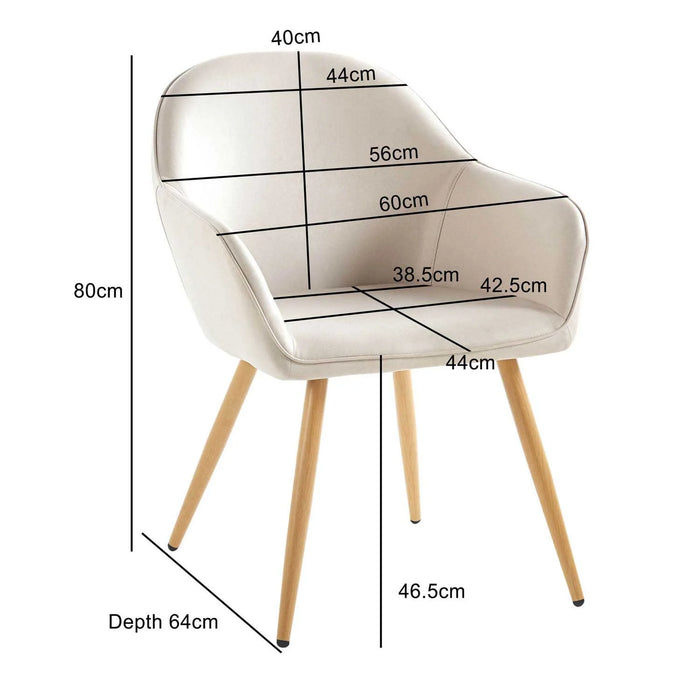 LÚZETE - POLTRONA GRAYSON TESSUTO SABBIA