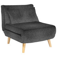 Poltrona Letto Maurice In Tessuto Grigio Scuro Dimensione 77x88x81cm