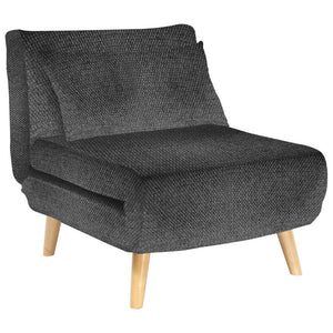 Poltrona Letto Maurice In Tessuto Grigio Scuro Dimensione 77x88x81cm