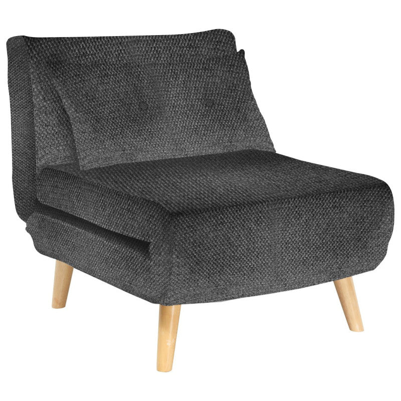 Poltrona Letto Maurice In Tessuto Grigio Scuro Dimensione 77x88x81cm