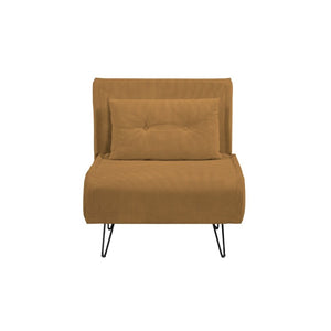 Poltrona letto Quarzo senza braccioli colore mostarda